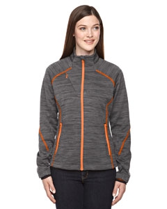 North End Sport Red 78697 Ladies&#39; Flux M&#233;lange Bonded Fleece Jacket