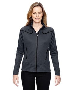 North End Sport Red 78806 Ladies&#39; Interactive Cadence Two-Tone Brush Back Jacket