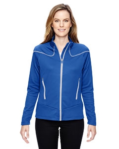 North End Sport Red 78806 Ladies&#39; Interactive Cadence Two-Tone Brush Back Jacket