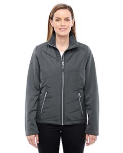 North End Sport Red 78809 Ladies&#39; Quantum Interactive Hybrid Insulated Jacket