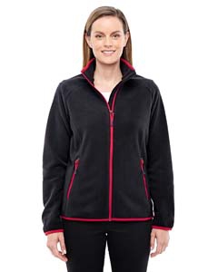 North End Sport Red 78811 Ladies&#39; Vector Interactive Polartec Fleece Jacket