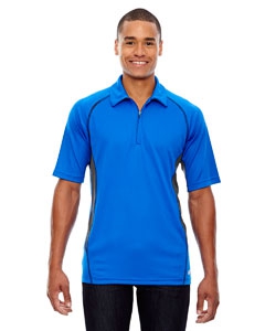 North End Sport Red 88657 Men&#39;s Serac UTK cool.logik Performance Zippered Polo