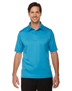 North End Sport Red 88803 Men&#39;s Exhilarate Coffee Charcoal Performance Polo with Back Pocket