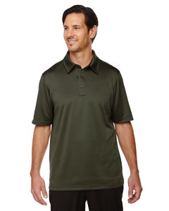 North End Sport Red 88803 Men&#39;s Exhilarate Coffee Charcoal Performance Polo with Back Pocket