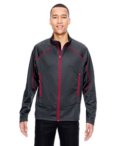 North End Sport Red 88806 Men&#39;s Interactive Cadence Two-Tone Brush Back Jacket