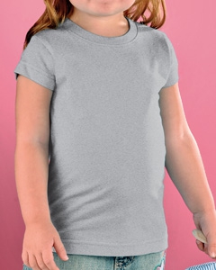 Rabbit Skins 3316 Toddler&#39;s 4.5 oz. Girls&#39; Fine Jersey Longer Length T-Shirt