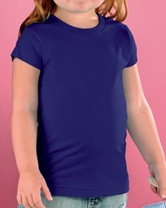 Rabbit Skins 3316 Toddler&#39;s 4.5 oz. Girls&#39; Fine Jersey Longer Length T-Shirt
