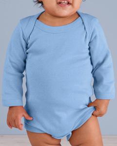 Rabbit Skins 4411 Infant Long-Sleeve Baby Rib Bodysuit
