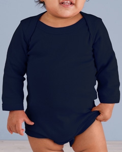 Rabbit Skins 4411 Infant Long-Sleeve Baby Rib Bodysuit