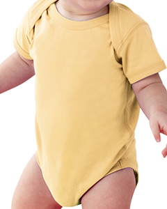 Rabbit Skins 4424 Infants&#39;Fine Jersey Lap Shoulder Bodysuit