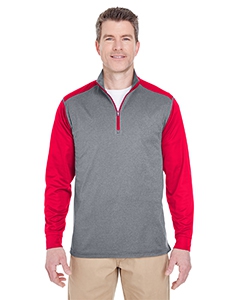 UltraClub 8232 Adult Cool & Dry Sport 2-Tone 1/4-Zip Pullover