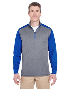 UltraClub 8232 Adult Cool & Dry Sport 2-Tone 1/4-Zip Pullover