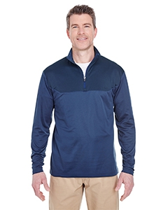 UltraClub 8233 Adult Cool & Dry Sport Color Block 1/4-Zip Pullover
