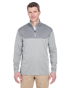 UltraClub 8233 Adult Cool & Dry Sport Color Block 1/4-Zip Pullover