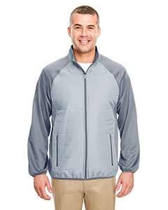 UltraClub 8292 Adult Cool & Dry Quilted Front Full-Zip Lightweight Jacket