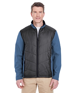 UltraClub 8295 Adult Soft Shell Jacket with Quilted Front & Back