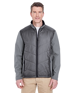 UltraClub 8295 Adult Soft Shell Jacket with Quilted Front & Back