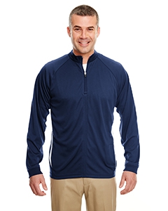 UltraClub 8432 Adult Cool & Dry Sport 1/4-Zip Pullover with Side Panels