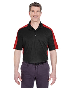 UltraClub 8447 Adult Cool & Dry Stain-Release 2-Tone Performance Polo