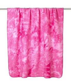 UltraClub 8483 Tie-Dye Fleece Blanket