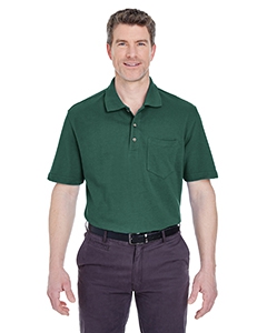 UltraClub 8534 Adult Classic Piqu&#233; Polo with Pocket