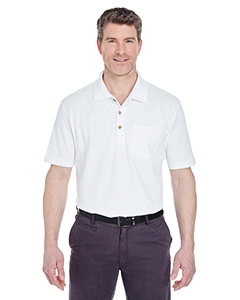 UltraClub 8534 Adult Classic Piqu&#233; Polo with Pocket