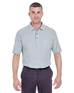UltraClub 8544 Adult Whisper Piqu&#233; Polo with Pocket