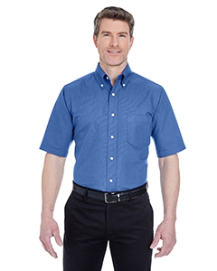 UltraClub 8972T Men&#39;s Tall Classic Wrinkle-Resistant Short-Sleeve Oxford