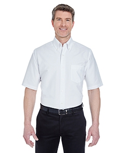 UltraClub 8972T Men&#39;s Tall Classic Wrinkle-Resistant Short-Sleeve Oxford