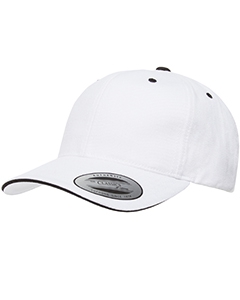 Yupoong 6262S Brushed Cotton Twill 6-Panel Mid-Profile Sandwich Cap